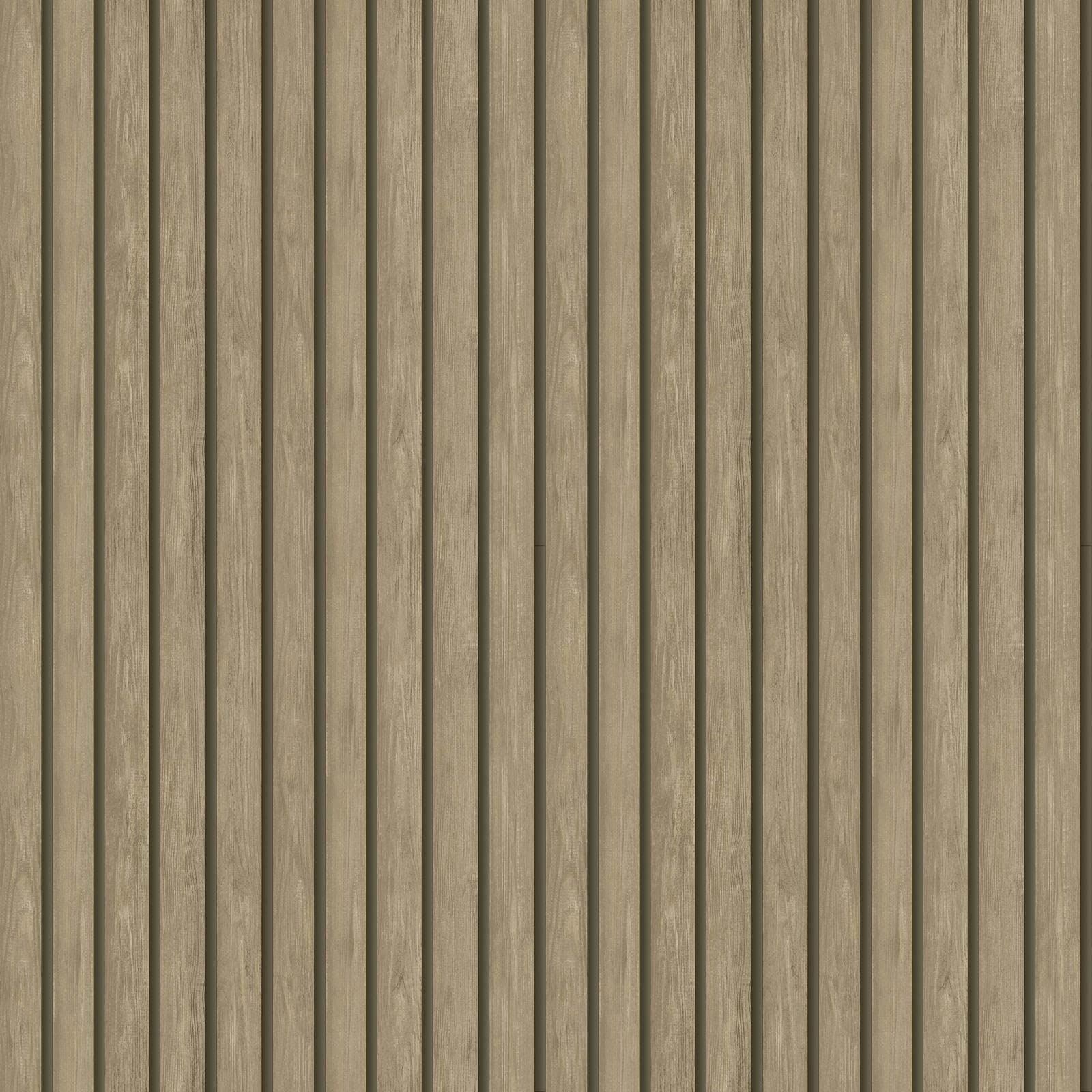 Wood Slat Wallpaper Light Oak/Brown Holden 13132