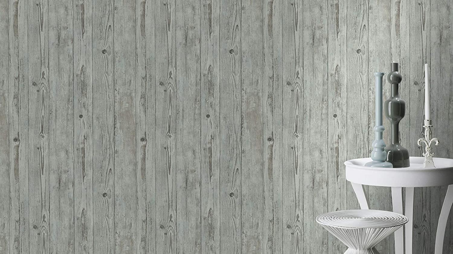 Rasch Brick Lane 427332 Non-Woven Wallpaper Industrial Green 10.05 m x 0.53 m