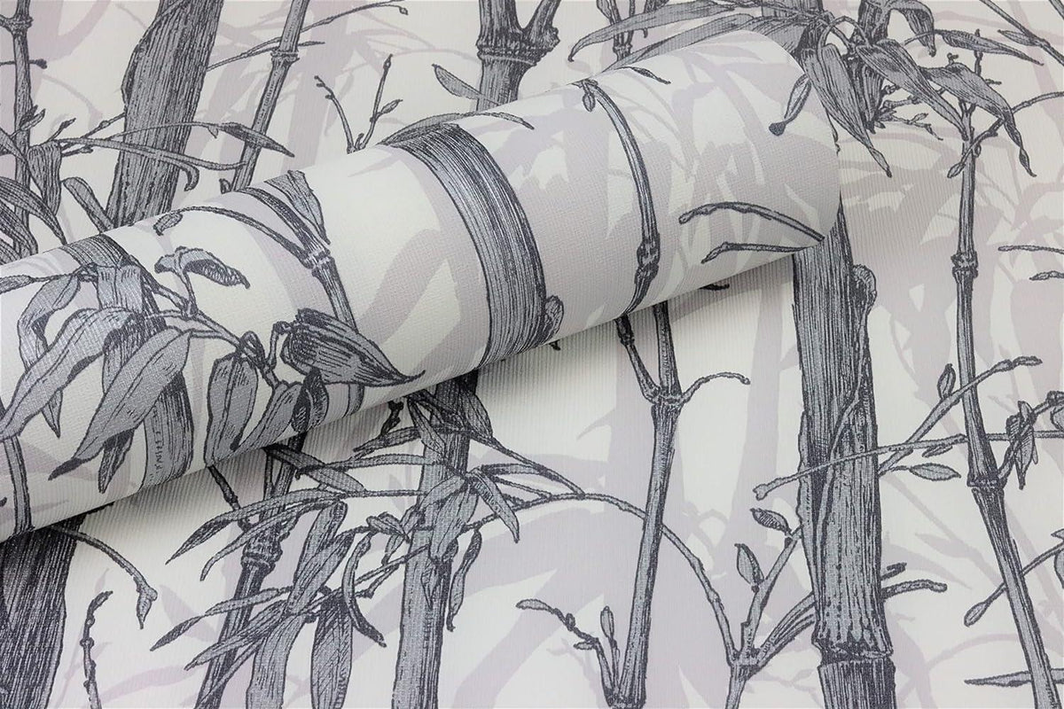 Rasch paperhangings Non Woven Wallpaper (Botanical) Grey White 10,05 m x 0,53 m Florentine III 484830
