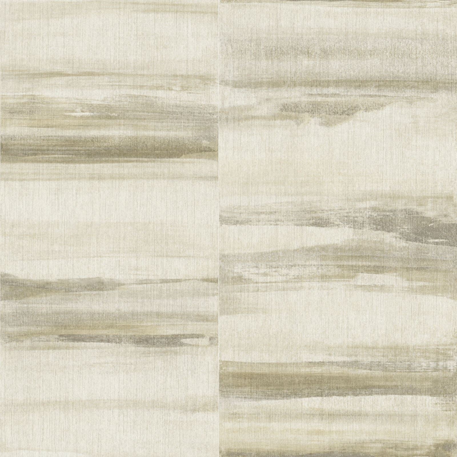 Holden Decor Luna Beige/Gold Panelled Vinyl Wallpaper 35743