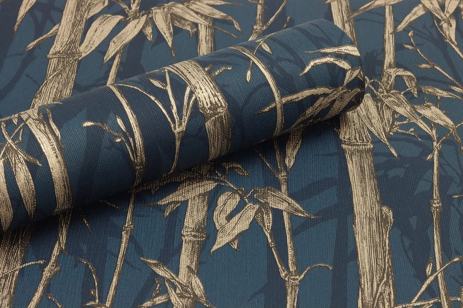 Rasch paperhangings Non Woven Wallpaper (Botanical) Blue Golden 10,05 m x 0,53 m Florentine III 484892