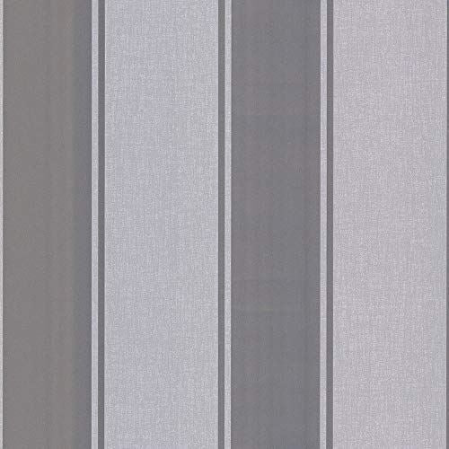 Arthouse Silver Metallic Textures Luxe Stripe Wallpaper 906607, Full Roll