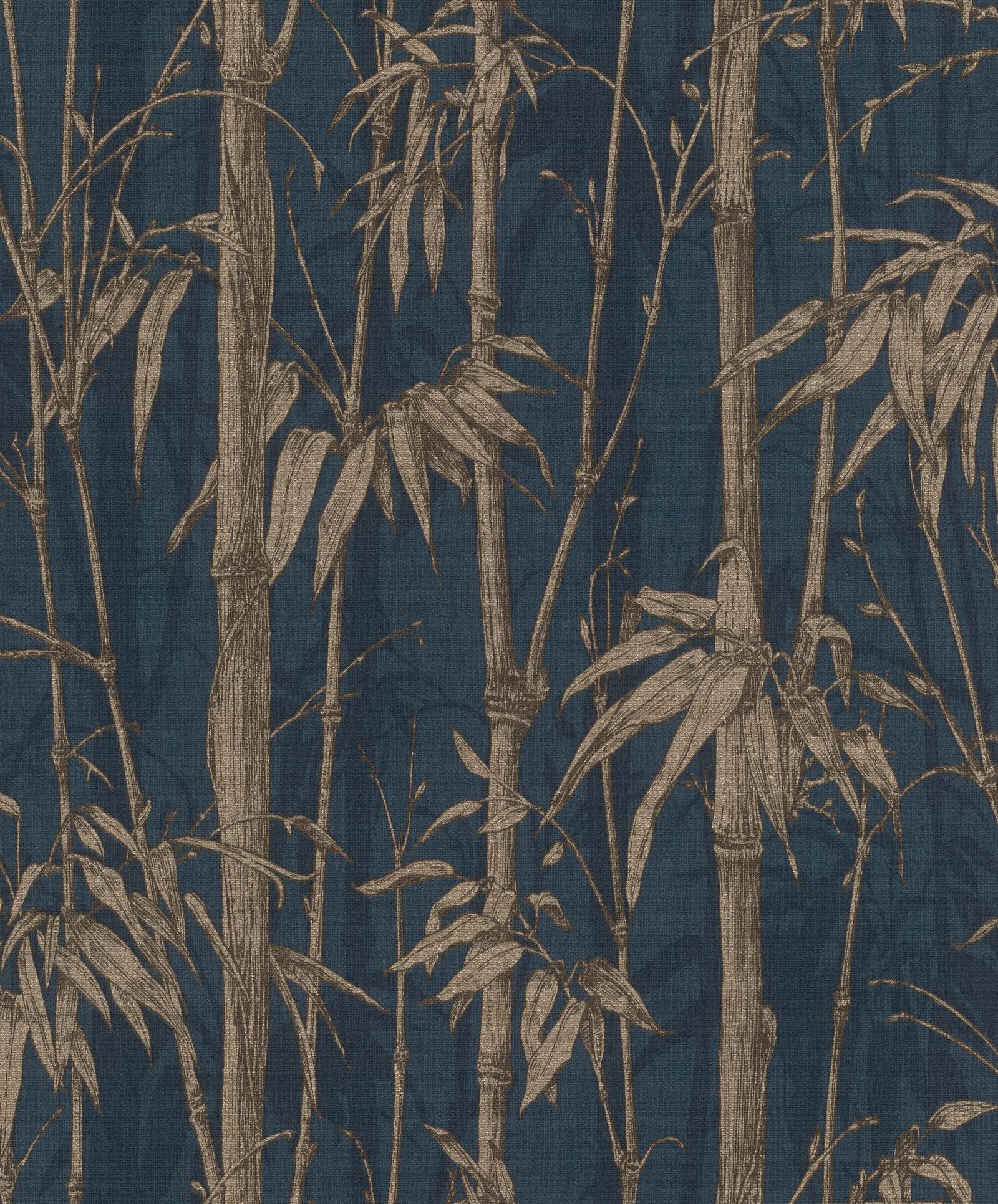 Rasch paperhangings Non Woven Wallpaper (Botanical) Blue Golden 10,05 m x 0,53 m Florentine III 484892
