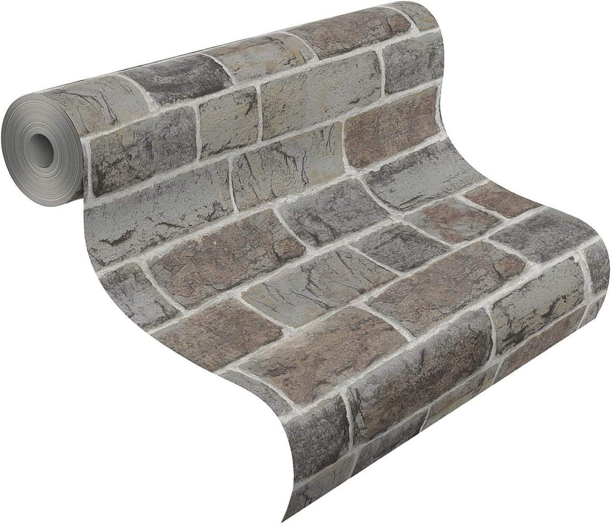 Rasch paperhangings 217339 Wallpaper Rasch Wallcovering, Brown, Set of 12 Pieces 10 Metres 217339