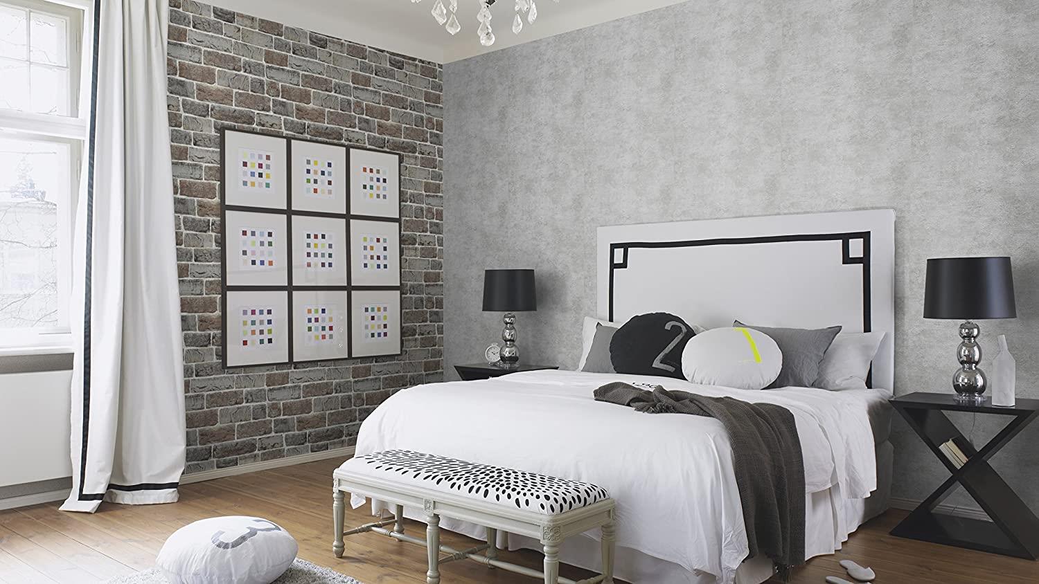 Rasch paperhangings 217339 Wallpaper Rasch Wallcovering, Brown, Set of 12 Pieces 10 Metres 217339