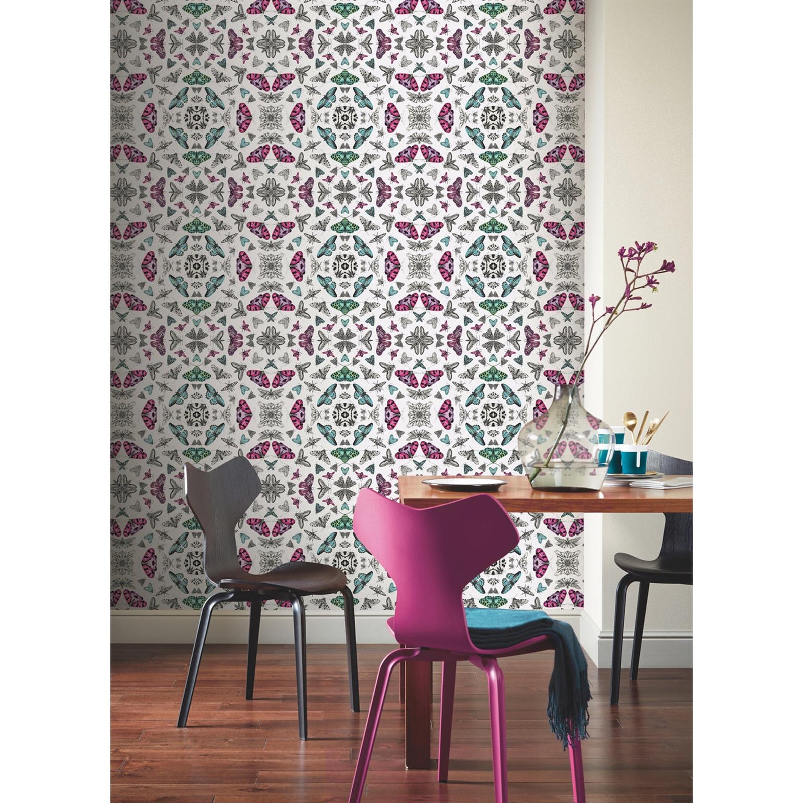 Arthouse 692308 Glitter Bug Wallpaper, White, One Size