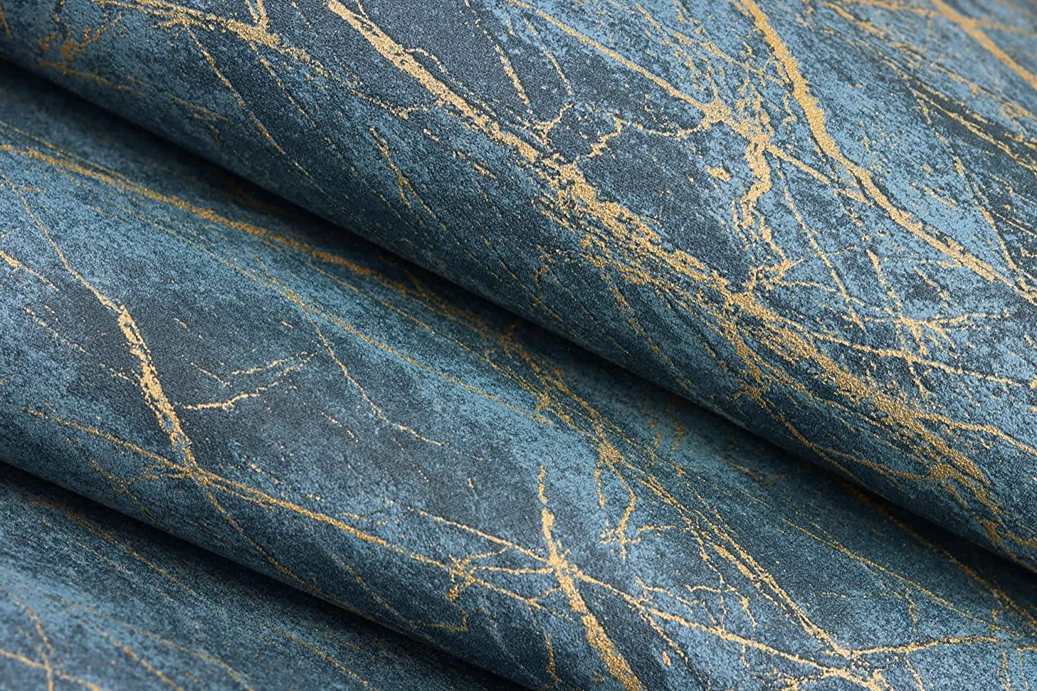 Rasch Tapeten Non Woven Wallpaper (Industrial) Blue 10,05 m x 0,53 m Factory IV 428957
