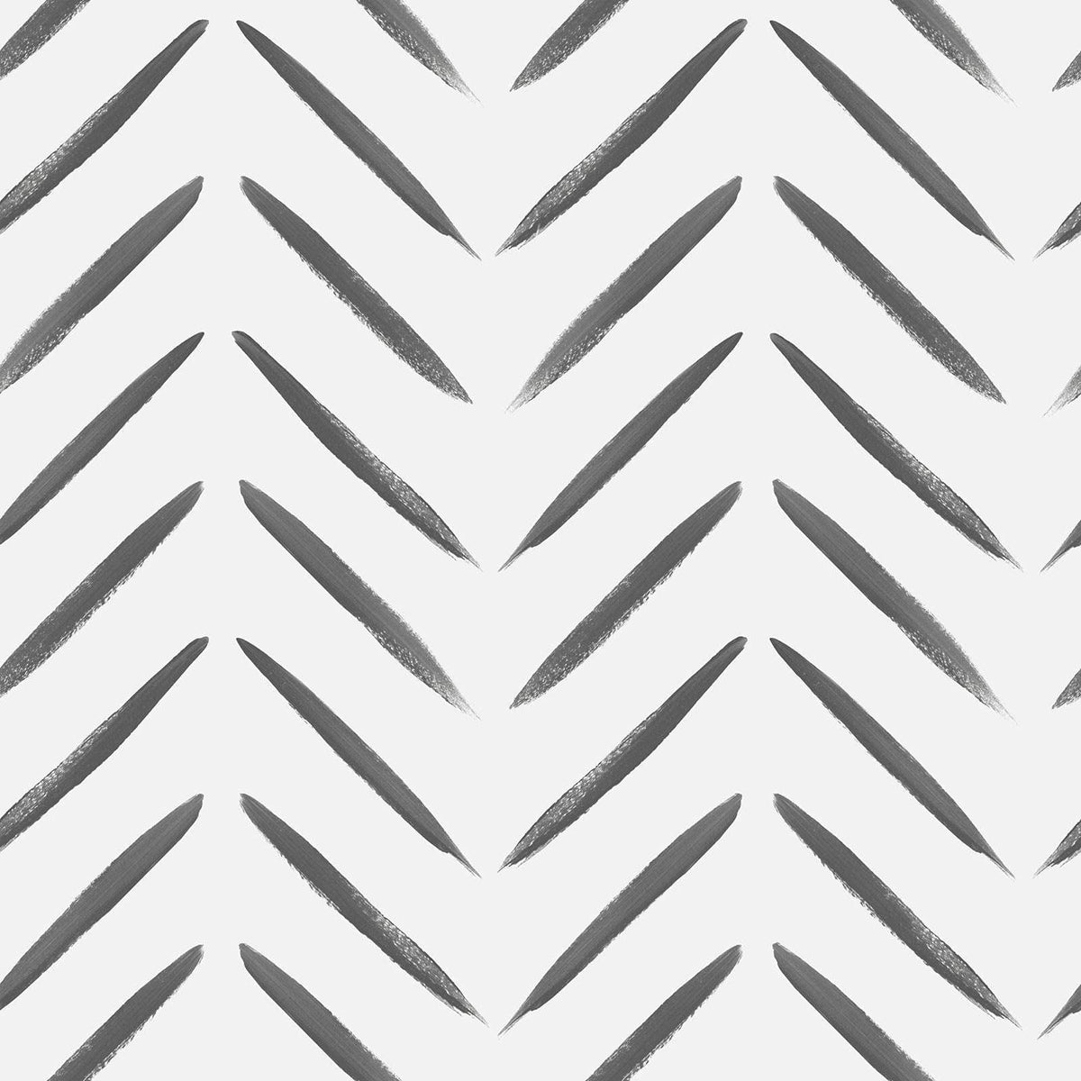 Chevron Brush Marks Wallpaper Black/White Holden 13040