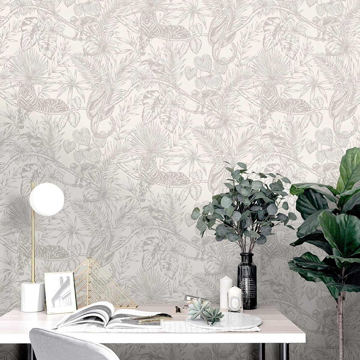 Sumatran Wallpaper Dove/Silver Holden 65763