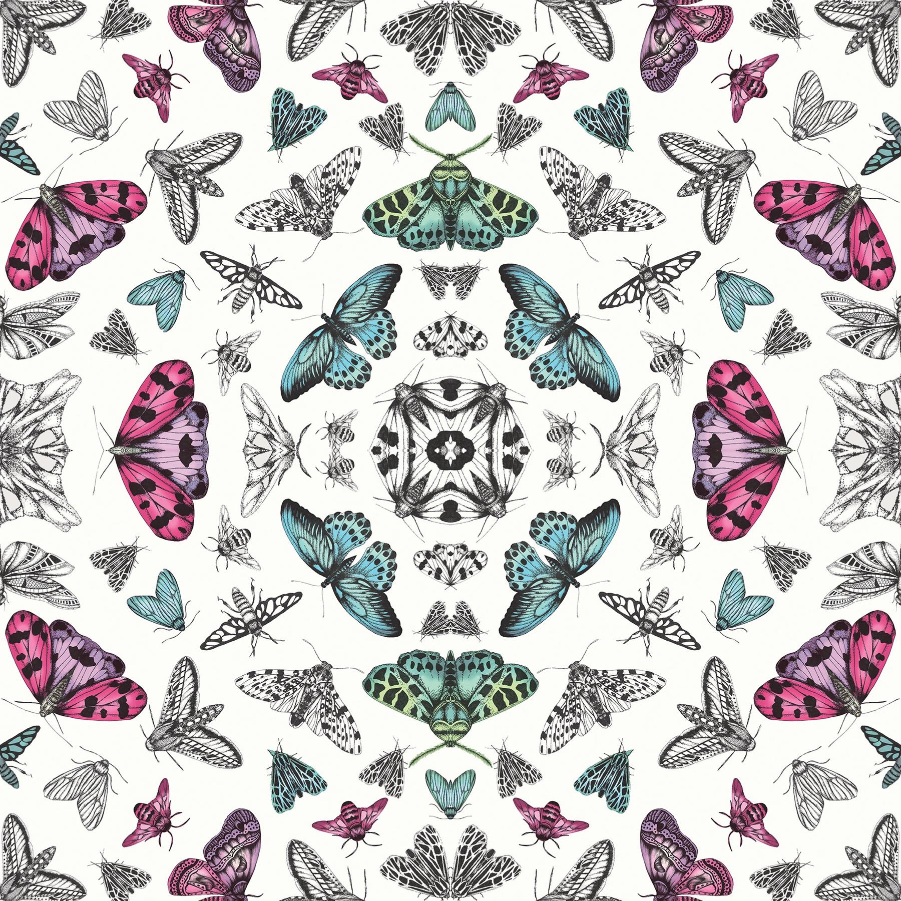 Arthouse 692308 Glitter Bug Wallpaper, White, One Size