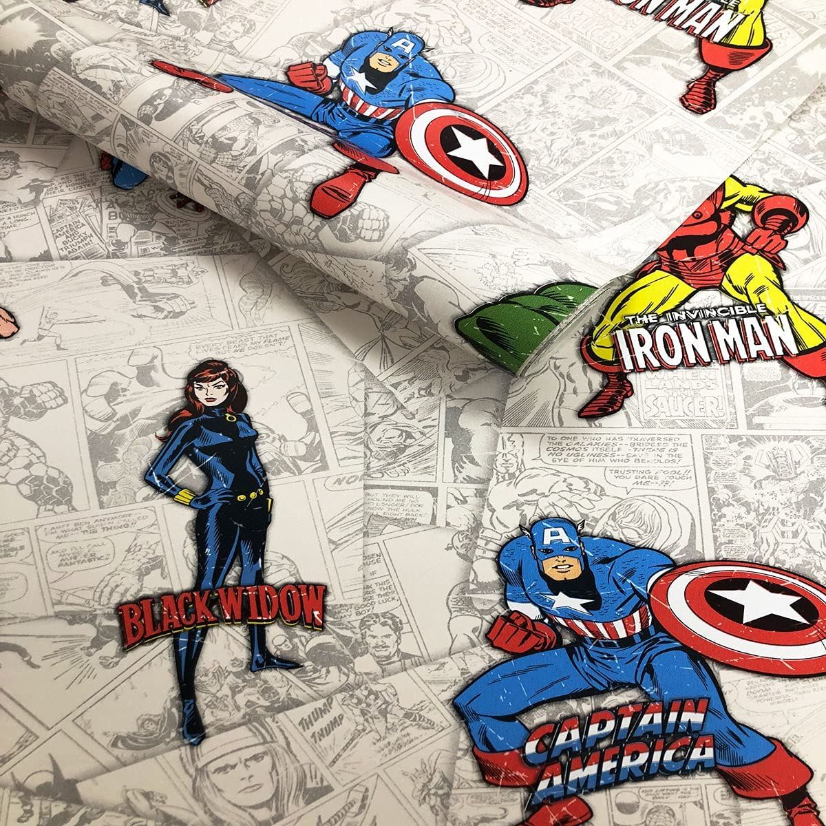 Marvel Heroes Wallpaper Multi Muriva 159503