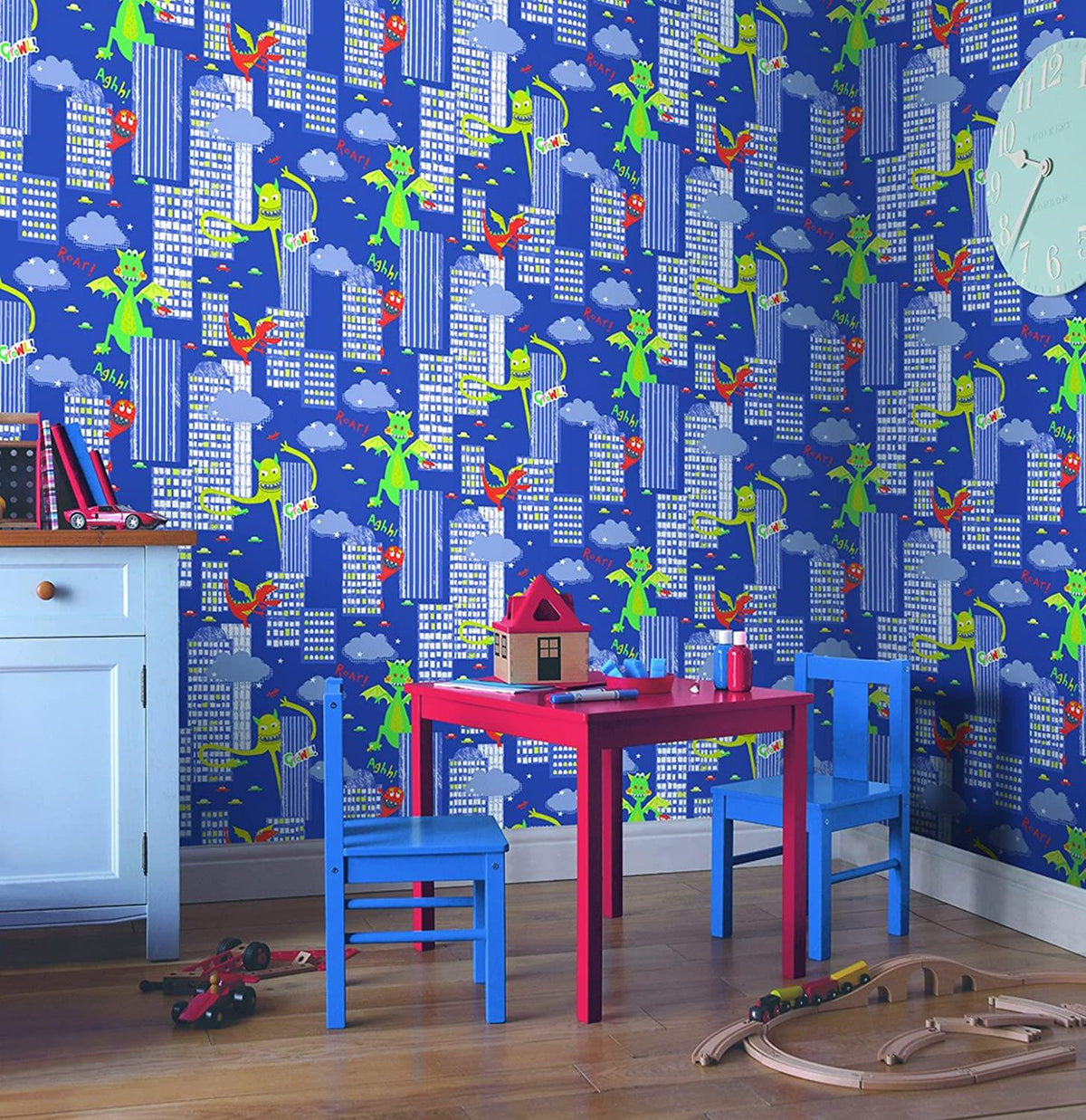 Arthouse 667701 Monster Madness Wallpaper, Multi, 53 cm x 10.05 m