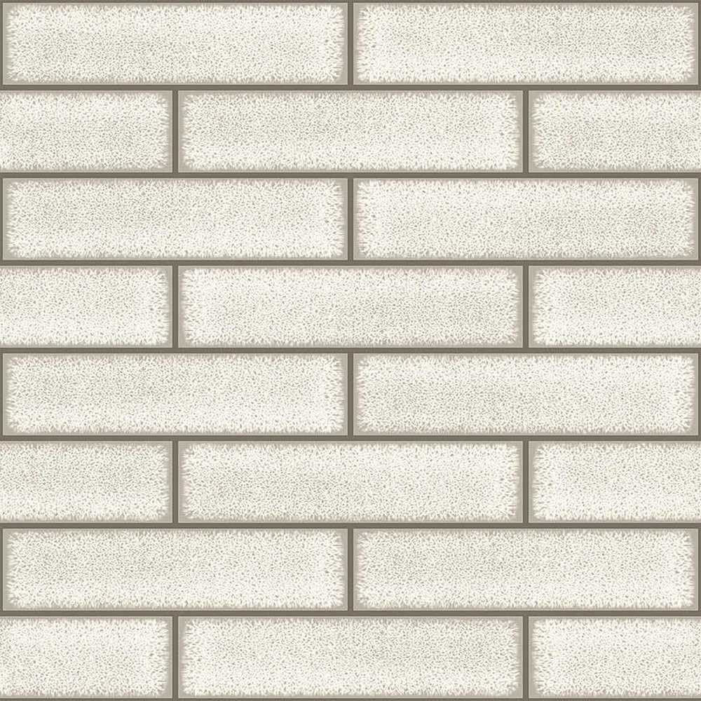 Holden Decor Tiling on a Roll Celadon Gloss Tile Dove Wallpaper 89389 - Kitchen