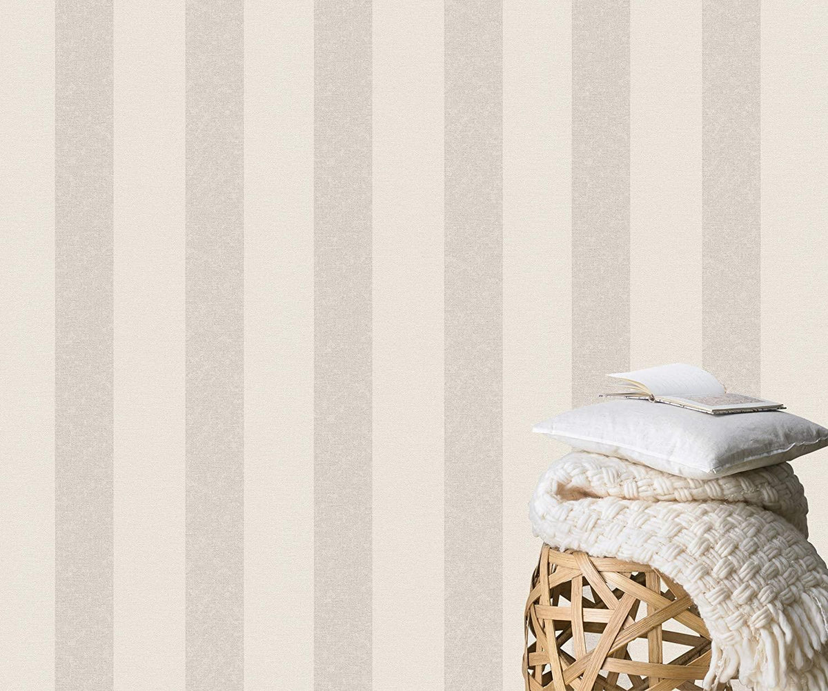 Rasch Wallpaper Non-Woven Wallpaper Stripes Rasch