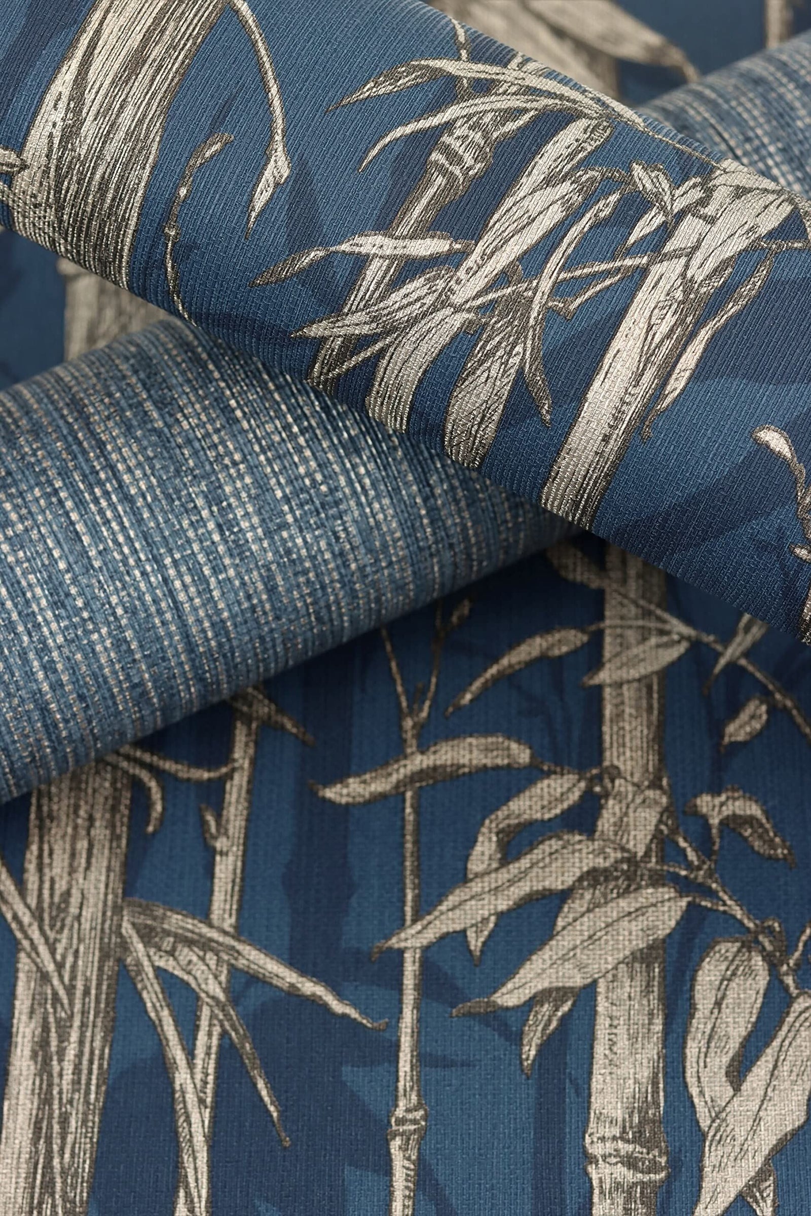 Rasch paperhangings Non Woven Wallpaper (Botanical) Blue Golden 10,05 m x 0,53 m Florentine III 484892