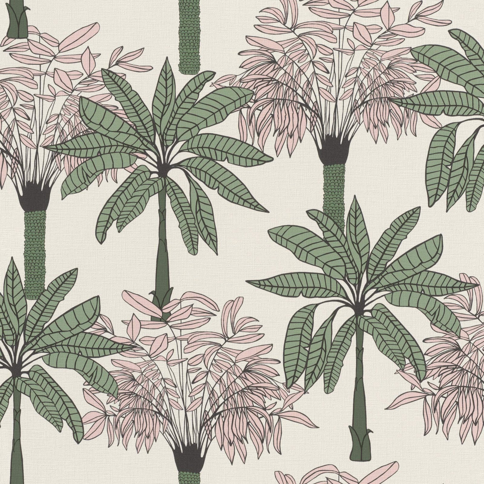 Rasch Tapeten Non Woven Wallpaper (Exotic) Rosa 10,05 m x 0,53 m Club Botanique + Claas II 537819