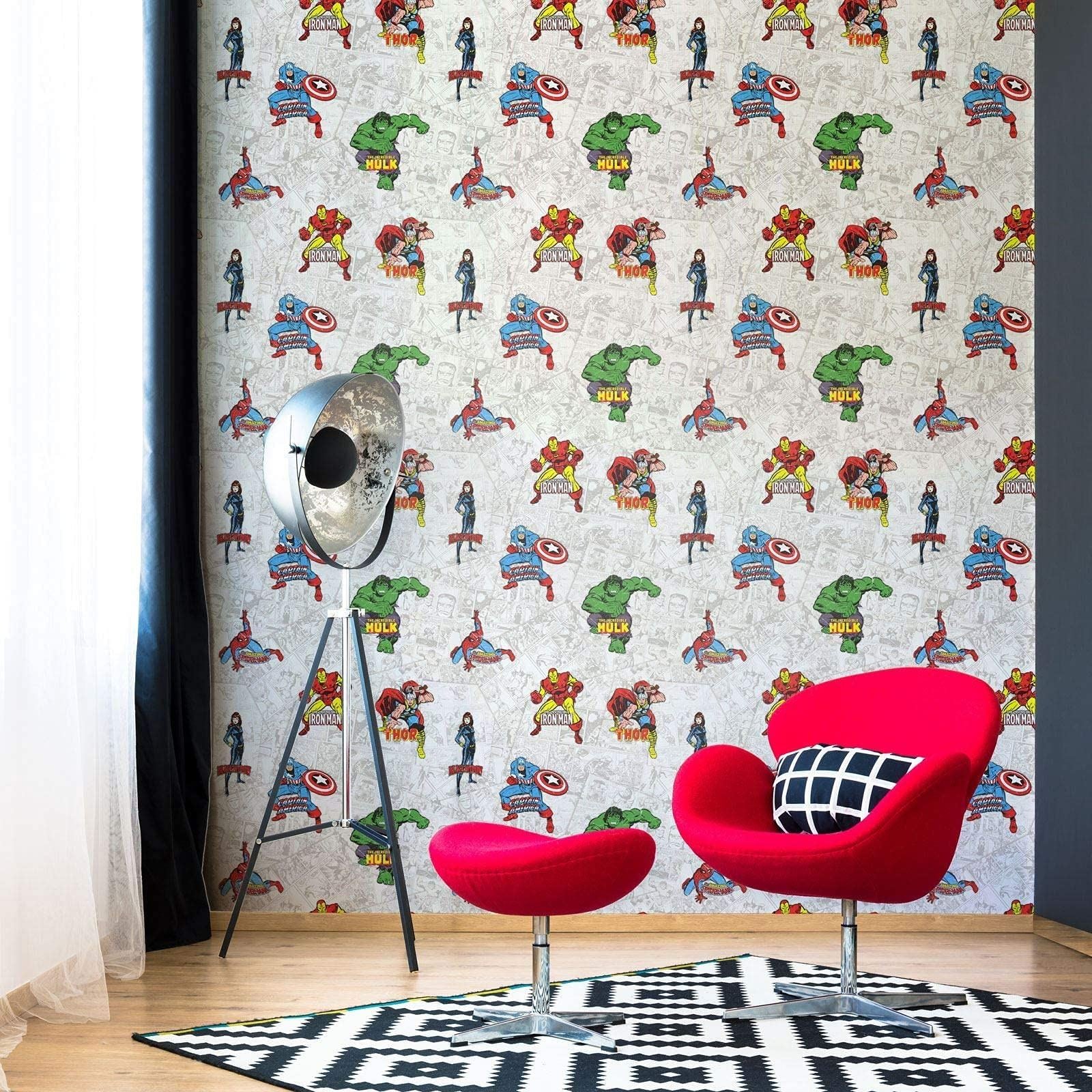 Marvel Heroes Wallpaper Multi Muriva 159503